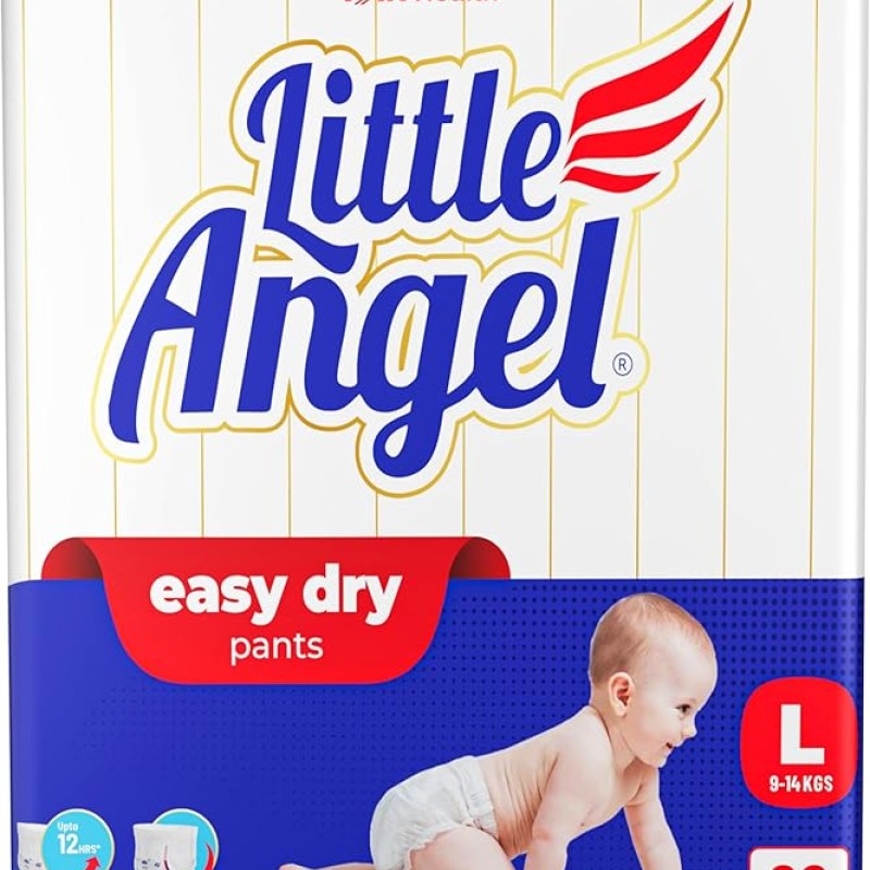 Little Angel Baby Easy Dry Diaper Pants With 12 Hrs Absorption Large Size, 9-14 Kgs - L (62 Pieces) Little Angel Baby Easy Dry Diaper Pants With 12 Hrs Absorption Large Size, 9-14 Kgs - L (62 Pieces)