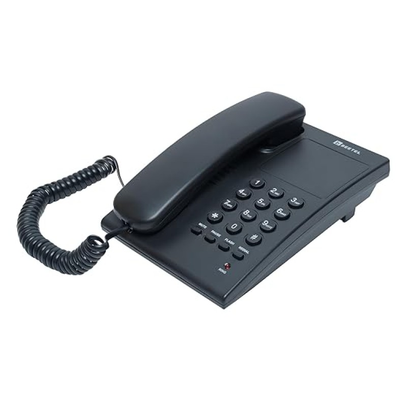 Beetel G10 Newly Launched, Corded Landline Phone, Ringer LED Indication, Desk and Wall Mountable, 3 Step Ringer Volume Control, Tone/Puls/Flash/Pause/Redial, TEC Certified (G10 Black) Beetel G10 Newly Launched, Corded Landline Phone, Ringer LED Indication, Desk and Wall Mountable, 3 Step Ringer Volume Control, Tone/Puls/Flash/Pause/Redial, TEC Certified (G10 Black)