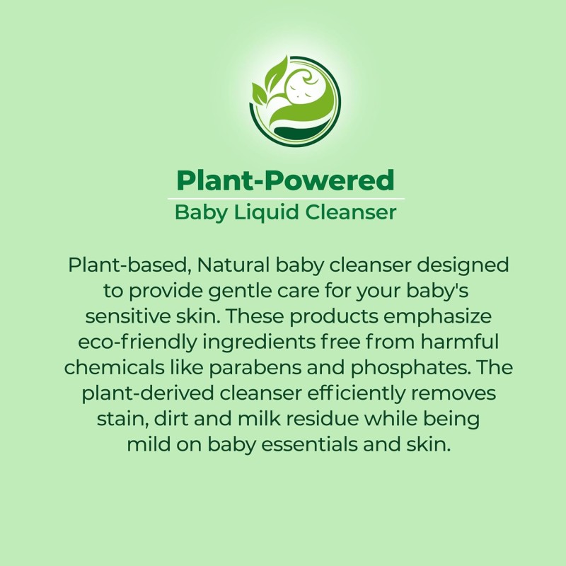 Luvlap Plant Based Liquid Cleanser, Refill pack- 1000ml, With Neem, Lemon & Basil, For Feeding Accessories, Toys, Fruits & Vegetables, 100% Food Grade, Free From Bleach & SLS Luvlap Plant Based Liquid Cleanser, Refill pack- 1000ml, With Neem, Lemon & Basil, For Feeding Accessories, Toys, Fruits & Vegetables, 100% Food Grade, Free From Bleach & SLS