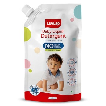 LuvLap Baby Laundry Detergent Refill pack- 1000ml, pH Balanced Dermatologically tested formula, No harsh chemicals, Safe for mommy's hands & baby's sk