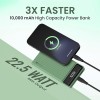 Portronics Luxcell B 10K 10000 mAh 22.5W Fast Charging Power Bank, Ultra Slim Power Bank with Mach USB-A Output, Type C PD Output, Type C Input, Wake Up Button(Green) Portronics Luxcell B 10K 10000 mAh 22.5W Fast Charging Power Bank, Ultra Slim Power Bank with Mach USB-A Output, Type C PD Output, Type C Input, Wake Up Button(Green)