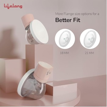 Lifelong Cuppy Milk Wearable Breast Pump Electric for Feeding Mothers - Hands Free Breast Feeding Machine |Rechargeable| BPA free| 3 Modes 10 levels | 18, 21, 24 Flange Size| 1 Yr Warranty on Motor Lifelong Cuppy Milk Wearable Breast Pump Electric for Feeding Mothers - Hands Free Breast Feeding Machine |Rechargeable| BPA free| 3 Modes 10 levels | 18, 21, 24 Flange Size| 1 Yr Warranty on Motor