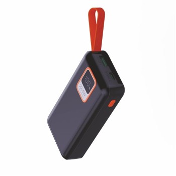 Portronics Ampbox 10K 10000 mAh Nano Power Bank with 22.5W Fast Charging, Digital Display, Dual Output(Type C PD + USB), Type C Input, Wake Up Button(Black)