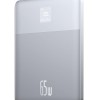 Baseus Blade2 12000mAh 65W Fast-Charging Power Bank � Ultra Slim with Digital Display, Dual Type-C PD Output � Horizon Silver (with 100W Type-C Cable) Baseus Blade2 12000mAh 65W Fast-Charging Power Bank � Ultra Slim with Digital Display, Dual Type-C PD Output � Horizon Silver (with 100W Type-C Cable)