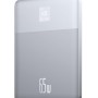 Baseus Blade2 12000mAh 65W Fast-Charging Power Bank � Ultra Slim with Digital Display, Dual Type-C PD Output � Horizon Silver (with 100W Type-C Cable)