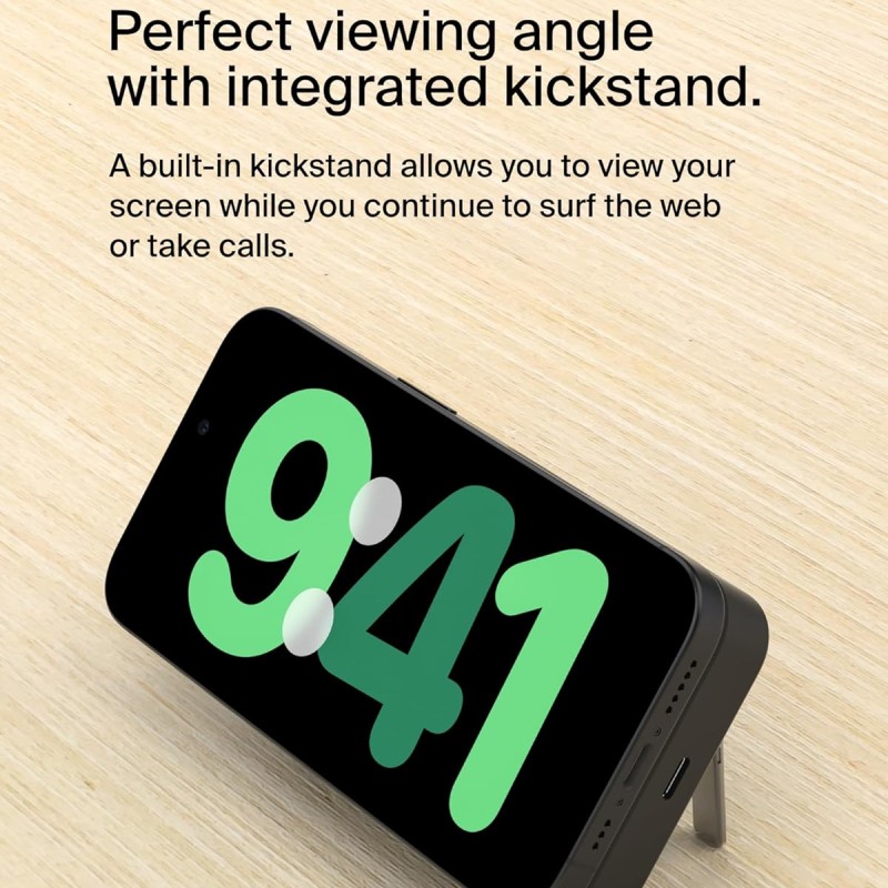 Belkin Qi2 10000 mAh Magsafe Wireless Power Bank | 15W Wireless Fast Charging, Compatible w/iPhone 17, Air, Pro, Pro Max, Google Pixel 10, etc. | 2 Years Warranty | Black Belkin Qi2 10000 mAh Magsafe Wireless Power Bank | 15W Wireless Fast Charging, Compatible w/iPhone 17, Air, Pro, Pro Max, Google Pixel 10, etc. | 2 Years Warranty | Black