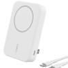 Belkin Qi2 10000 mAh Magsafe Wireless Power Bank | 15W Wireless Fast Charging, Compatible w/iPhone 17, Air, Pro, Pro Max, Google Pixel 10, etc. | 2 Years Warranty | White Belkin Qi2 10000 mAh Magsafe Wireless Power Bank | 15W Wireless Fast Charging, Compatible w/iPhone 17, Air, Pro, Pro Max, Google Pixel 10, etc. | 2 Years Warranty | White