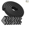 BabyPro Baby proofing Edge and Corner Combo (12mm, Pack of 9) by Certified Professional Childproofer of 2 Meters of Edge Guard & 8 Corner Protectors Covering, Furniture Corners (Black) BabyPro Baby proofing Edge and Corner Combo (12mm, Pack of 9) by Certified Professional Childproofer of 2 Meters of Edge Guard & 8 Corner Protectors Covering, Furniture Corners (Black)