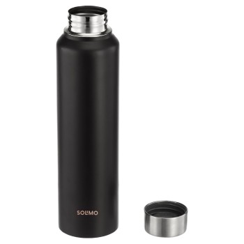 Stainless Steel Water Bottle (Pack of 2) | BIS-Approved | 900ml (Matte Black) Stainless Steel Water Bottle (Pack of 2) | BIS-Approved | 900ml (Matte Black)