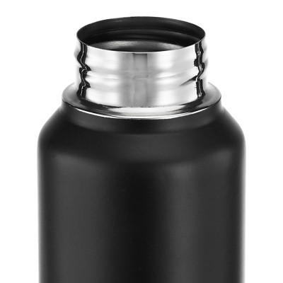 Stainless Steel Water Bottle (Pack of 2) | BIS-Approved | 900ml (Matte Black)