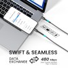 Portronics Konnect X 60W Type C to Type C Unbreakable Nylon Braided Cable, 2M Fast Charging Cable for iPhone 15 series, iPad, Samsung Galaxy & other Type C Devices(Black) Portronics Konnect X 60W Type C to Type C Unbreakable Nylon Braided Cable, 2M Fast Charging Cable for iPhone 15 series, iPad, Samsung Galaxy & other Type C Devices(Black)