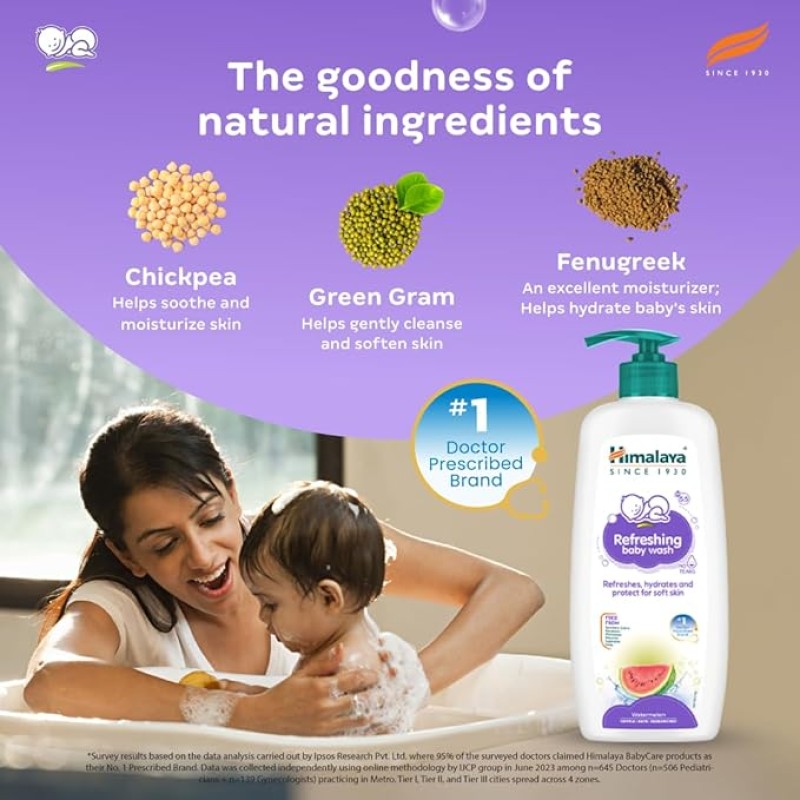 Himalaya Gentle Baby Wash 600ml | No tears formula |with chickpea and Green gram| Cleansing baby's gentle skin Himalaya Gentle Baby Wash 600ml | No tears formula |with chickpea and Green gram| Cleansing baby's gentle skin