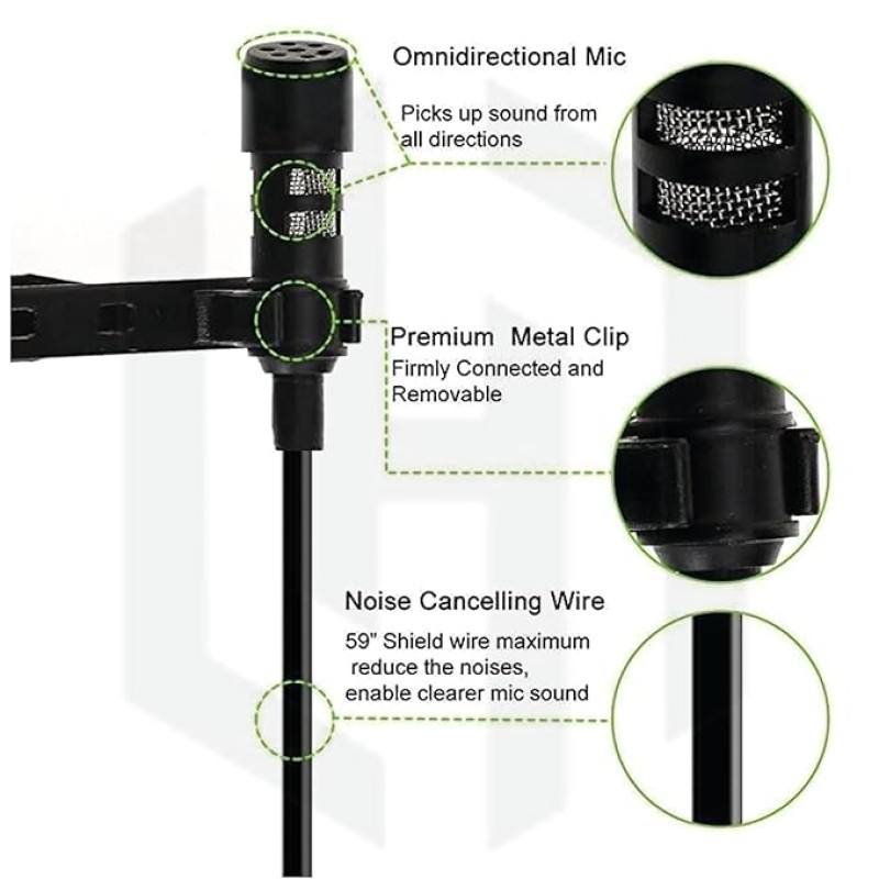 HUMBLE HB-C01 Lavalier Lapel Condenser Mic for Android, USB Type C Microphone for YouTube Vlogging Facebook Interview Livestream Video Recording and All(1.5 Meter) Pack of 2 HUMBLE HB-C01 Lavalier Lapel Condenser Mic for Android, USB Type C Microphone for YouTube Vlogging Facebook Interview Livestream Video Recording and All(1.5 Meter) Pack of 2