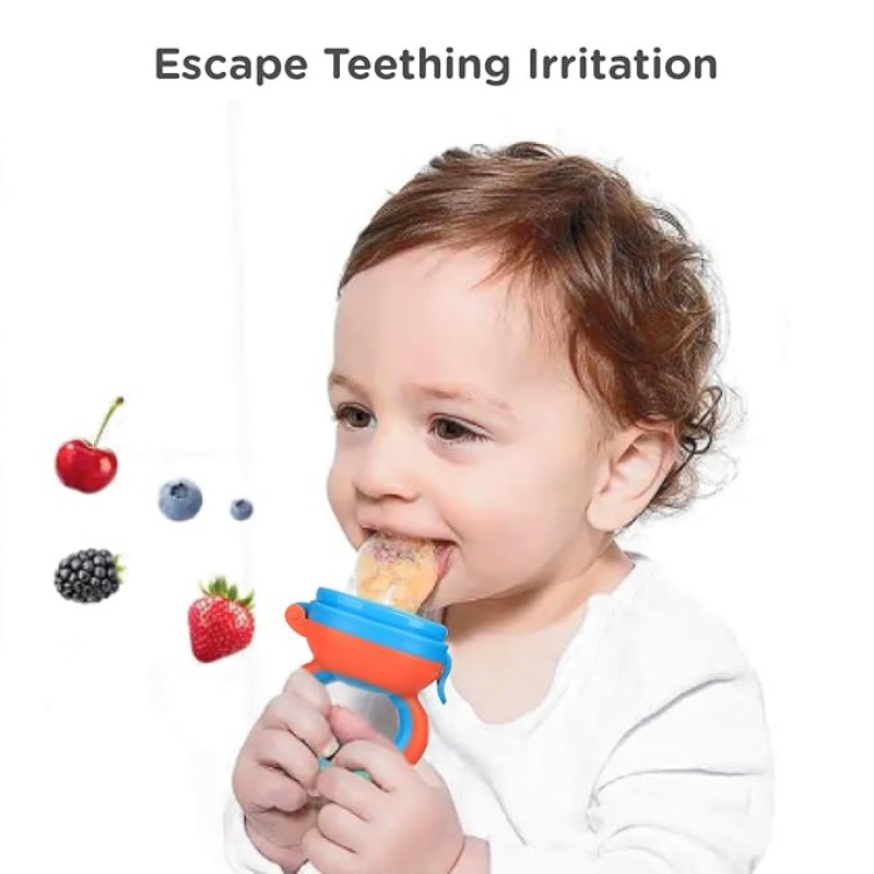 R for Rabbit First Feed Bunny Nibbler Soft Silicon Chewing Fruit Feeder for Babies | Baby Fruit & Food Veggie Teether |Hygenic & BPA Free | Pacifier for Infant 3+ Months (Orange-Blue) R for Rabbit First Feed Bunny Nibbler Soft Silicon Chewing Fruit Feeder for Babies | Baby Fruit & Food Veggie Teether |Hygenic & BPA Free | Pacifier for Infant 3+ Months (Orange-Blue)