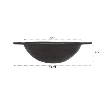 Cast Iron Pre Seasoned Pan Cast Iron Deep Kadhai, 10 Inches (25 cm), Black, 100% Toxin-Free, Naturally Non-Stick, Long Lasting. Cast Iron Pre Seasoned Pan Cast Iron Deep Kadhai, 10 Inches (25 cm), Black, 100% Toxin-Free, Naturally Non-Stick, Long Lasting.