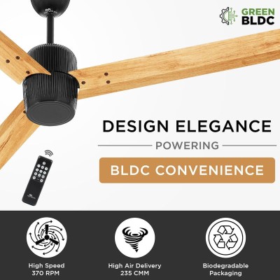RR Signature Bonsai BLDC Fan I 6 Year Warranty I High Speed Ceiling Fan with Remote I Ceiling Fan for Home (Pine Wood) RR Signature Bonsai BLDC Fan I 6 Year Warranty I High Speed Ceiling Fan with Remote I Ceiling Fan for Home (Pine Wood)