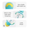 R for Rabbit Tritan Dino 320ml Baby Straw Sipper for Kids | Twin Handle Non Toxic BPA Free Soft Silicone Straw Sippy Bottle | Leak Proof Drinking Sippy Cup for 12+ Months Babies (Yellow Blue)