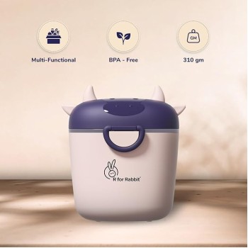 R for Rabbit First Feed Crescent Storage Meal Box with Spoon and Leveler for Baby | Non-Toxic BPA Free Kids Milk Powder Box Multi-Functional Snack/Fruit Container 310 Gram Capacity (Pink) R for Rabbit First Feed Crescent Storage Meal Box with Spoon and Leveler for Baby | Non-Toxic BPA Free Kids Milk Powder Box Multi-Functional Snack/Fruit Container 310 Gram Capacity (Pink)