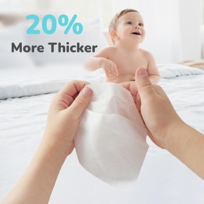 R For Rabbit Feather Aqua Baby Wipes Combo Pack Of 78 Units | Pure Water Wet Wipes for Babies With Lid (Pack of 1)