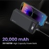Portronics Luxcell B 20K Advanced 20000 mAh Power Bank with 22.5W Max Output, LED Battery Display, 22.5w Mach USB-A Output, 20w Type C PD Output, Type C Input, Wake Up Button(Black) Portronics Luxcell B 20K Advanced 20000 mAh Power Bank with 22.5W Max Output, LED Battery Display, 22.5w Mach USB-A Output, 20w Type C PD Output, Type C Input, Wake Up Button(Black)
