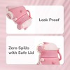 R for Rabbit Steebo Zoobie Premium Stainless Steel Water Sipper for Baby, Spill Proof BPA Free Soft Silicone Straw Drinking Sipper for Kids of 12+ Months (550ml, Pink Bunny)