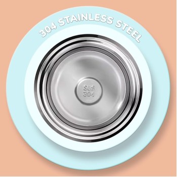 R for Rabbit Steebo Safari Premium Stainless Steel Water Sipper for Baby, Spill Proof BPA Free Soft Silicone Straw Drinking Sipper for Kids of 12+ Months (500ml, Pink Bunny)