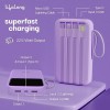Lifelong Electronics 10000mAh 22.5W Fast Charging Power Bank | 3 Inputs (in-Built USB Cable + Lightning + Type-C Port) | 6 Outputs (3 in-Built Cables + 1 Type-C Port + 2 USB Ports) | QC 3.0 Powerbank Lifelong Electronics 10000mAh 22.5W Fast Charging Power Bank | 3 Inputs (in-Built USB Cable + Lightning + Type-C Port) | 6 Outputs (3 in-Built Cables + 1 Type-C Port + 2 USB Ports) | QC 3.0 Powerbank