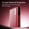 boAt Energyshroom PB300 Powerbank with 10000mAh Battery, 22.5w Fast Charging, USB Type-C Input, 12-Layer Smart IC Protection, LED Indicators and Aluminum Alloy Casing(Martian Red) boAt Energyshroom PB300 Powerbank with 10000mAh Battery, 22.5w Fast Charging, USB Type-C Input, 12-Layer Smart IC Protection, LED Indicators and Aluminum Alloy Casing(Martian Red)