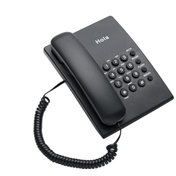 Hola TF 300 Basic Corded landline Phone with Tone/Pulse, Wall/Desk mountable, Pulse/Tone dial Hola TF 300 Basic Corded landline Phone with Tone/Pulse, Wall/Desk mountable, Pulse/Tone dial