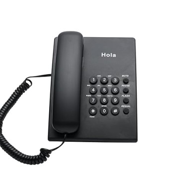 Hola TF 300 Basic Corded landline Phone with Tone/Pulse, Wall/Desk mountable, Pulse/Tone dial