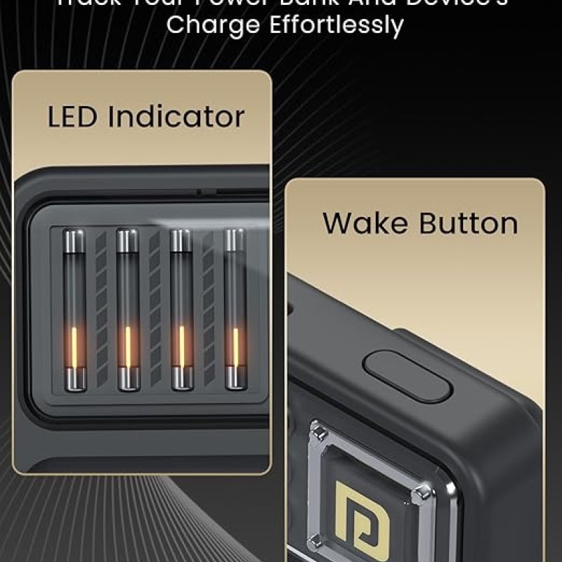 Portronics Luxcell Bind Mini 10k 10000mAh Nano Powerbank with 22.5W Fast Charging, in-Built Type C PD(Input & Output) /8 Pin Cable, LED Indicator, USB-A Mach Output, Compatible with Smartphones Portronics Luxcell Bind Mini 10k 10000mAh Nano Powerbank with 22.5W Fast Charging, in-Built Type C PD(Input & Output) /8 Pin Cable, LED Indicator, USB-A Mach Output, Compatible with Smartphones