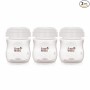 BeeBaby Pump N' Protect Breast Milk Storage Bottles. Pack of 3 Milk Collection Bottles fits Most Wide Neck Breast Pumps. 100% BPA Free. 150ML / 5oz. White