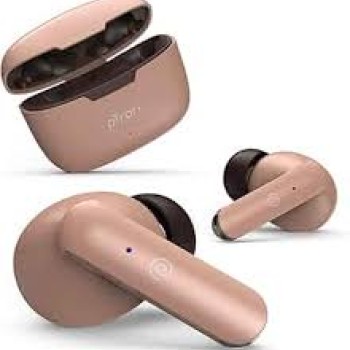 pTron Bassbuds Duo in-Ear Bluetooth 5.1 Wireless Headphones, Stereo Audio, Touch Control TWS Earbuds with HD Mic, Type-C Fast Charging, IPX4 Water Resistant & Voice Assistance