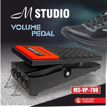 M-STUDIO MS-VP-700 STEREO VOLUME PEDAL FOR ALL MUSICAL INSTRUMENTS KEYBOARDS & OCTAPAD,NO BATTERY REQUIRED, ADVANCED POTENTIOMETER. M-STUDIO MS-VP-700 STEREO VOLUME PEDAL FOR ALL MUSICAL INSTRUMENTS KEYBOARDS & OCTAPAD,NO BATTERY REQUIRED, ADVANCED POTENTIOMETER.