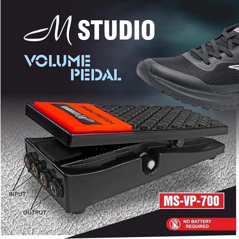 M-STUDIO MS-VP-700 STEREO VOLUME PEDAL FOR ALL MUSICAL INSTRUMENTS KEYBOARDS & OCTAPAD,NO BATTERY REQUIRED, ADVANCED POTENTIOMETER. M-STUDIO MS-VP-700 STEREO VOLUME PEDAL FOR ALL MUSICAL INSTRUMENTS KEYBOARDS & OCTAPAD,NO BATTERY REQUIRED, ADVANCED POTENTIOMETER.
