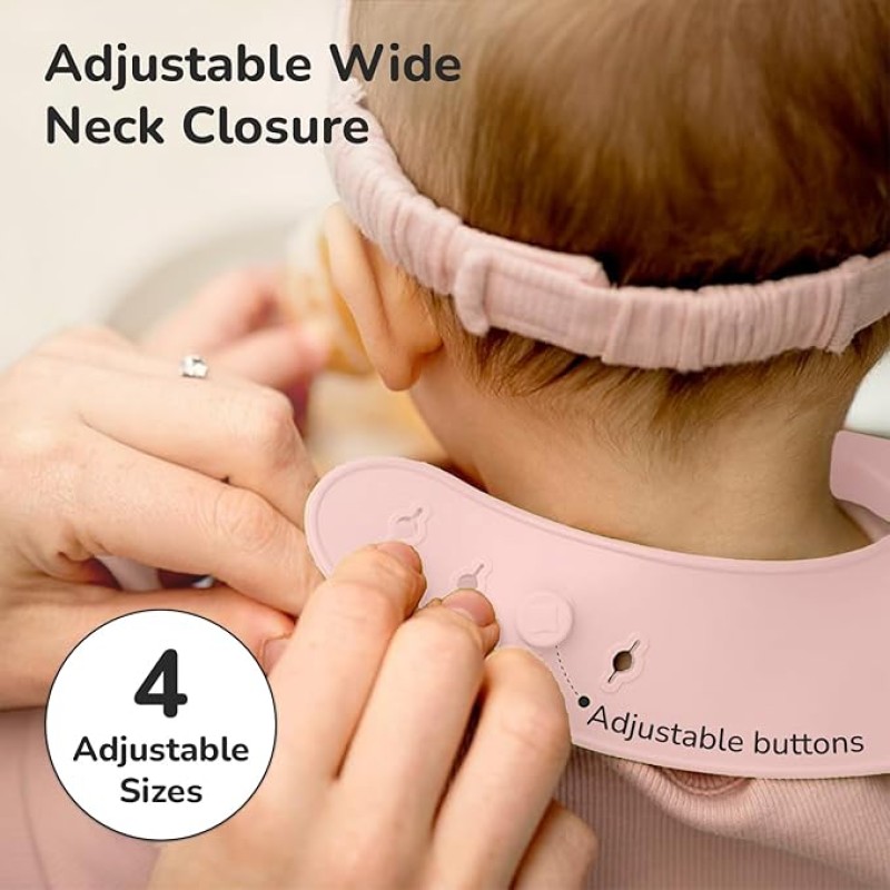 R for Rabbit Safari Silicone Bib for Baby Food Feeding BPA Free, Baby Apron Adjustable Straps, Built-in Food Pocket Mess Free, Waterproof, Washable & Reusable Ideal for Babies 6 to 36 Months (Peach) R for Rabbit Safari Silicone Bib for Baby Food Feeding BPA Free, Baby Apron Adjustable Straps, Built-in Food Pocket Mess Free, Waterproof, Washable & Reusable Ideal for Babies 6 to 36 Months (Peach)