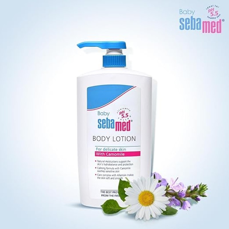 Sebamed Baby Body Lotion 750 ml|Ph 5.5|Camomile & Allantoin| Dermatalogically tested| Sensitive skin Sebamed Baby Body Lotion 750 ml|Ph 5.5|Camomile & Allantoin| Dermatalogically tested| Sensitive skin