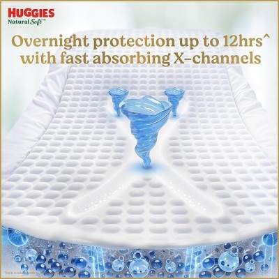 Huggies Natural Soft Premium Baby Diaper Pants, Our No.1 Soft Pants, Newborn/Extra Small (XS) Size (0-5 Kgs), Pack of 76 | Cloud Softness All over with India's 1st Cloud Touch Belt Huggies Natural Soft Premium Baby Diaper Pants, Our No.1 Soft Pants, Newborn/Extra Small (XS) Size (0-5 Kgs), Pack of 76 | Cloud Softness All over with India's 1st Cloud Touch Belt