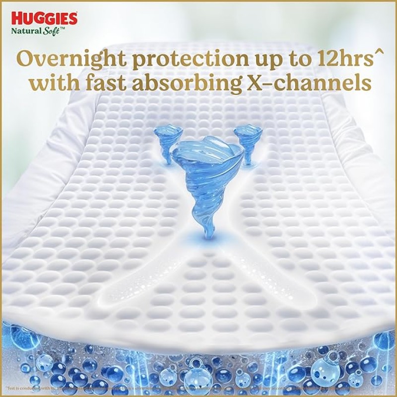 Huggies Natural Soft Premium Baby Diaper Pants, Our No.1 Soft Pants, Newborn/Extra Small (XS) Size (0-5 Kgs), Pack of 76 | Cloud Softness All over with India's 1st Cloud Touch Belt Huggies Natural Soft Premium Baby Diaper Pants, Our No.1 Soft Pants, Newborn/Extra Small (XS) Size (0-5 Kgs), Pack of 76 | Cloud Softness All over with India's 1st Cloud Touch Belt