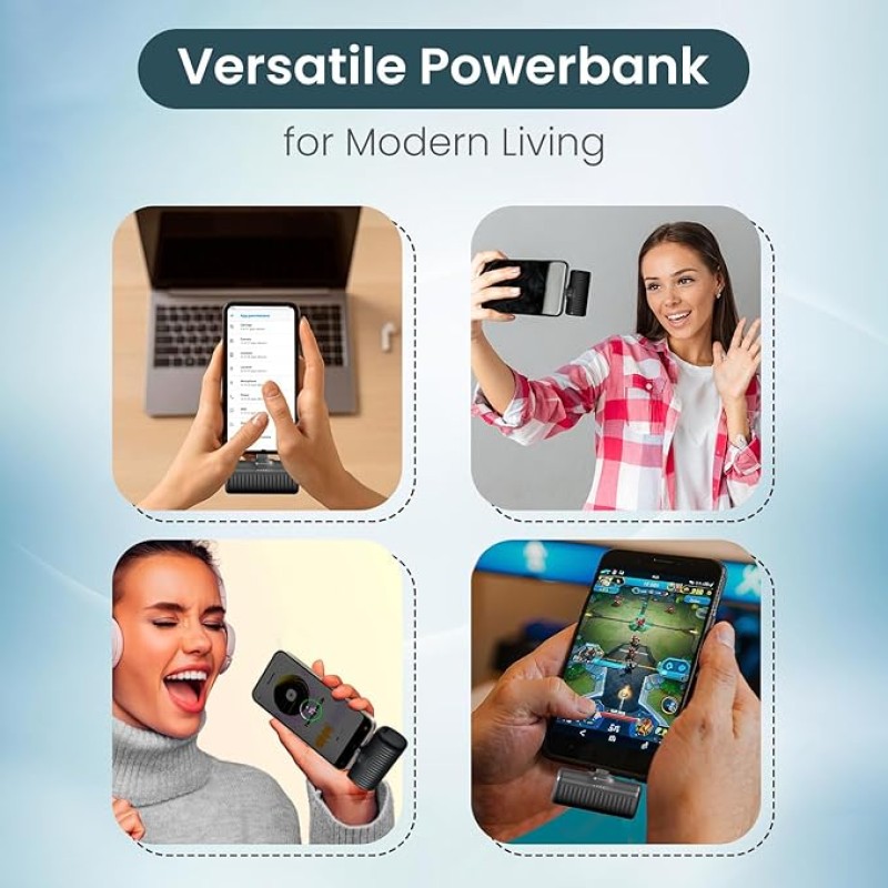 Portronics Power Pebble 5000mAh 20W Fast Charging Nano Powerbank, in-Built Foldable Type C Input/Output Pin, Type C PD Output, LED Battery Indicator, Compatible with Type C Smartphone,iPhone(Black) Portronics Power Pebble 5000mAh 20W Fast Charging Nano Powerbank, in-Built Foldable Type C Input/Output Pin, Type C PD Output, LED Battery Indicator, Compatible with Type C Smartphone,iPhone(Black)