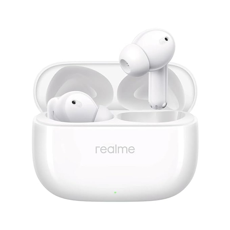 realme Buds T310 Truly Wireless in Ear Earbuds with 46dB Hybrid ANC, 360� Spatial Audio, 12.4mm Dynamic Bass Driver, Upto 40Hrs Battery and Fast Charging (Agile White) realme Buds T310 Truly Wireless in Ear Earbuds with 46dB Hybrid ANC, 360� Spatial Audio, 12.4mm Dynamic Bass Driver, Upto 40Hrs Battery and Fast Charging (Agile White)