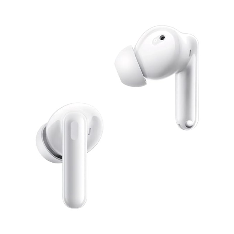 realme Buds T310 Truly Wireless in Ear Earbuds with 46dB Hybrid ANC, 360� Spatial Audio, 12.4mm Dynamic Bass Driver, Upto 40Hrs Battery and Fast Charging (Agile White) realme Buds T310 Truly Wireless in Ear Earbuds with 46dB Hybrid ANC, 360� Spatial Audio, 12.4mm Dynamic Bass Driver, Upto 40Hrs Battery and Fast Charging (Agile White)
