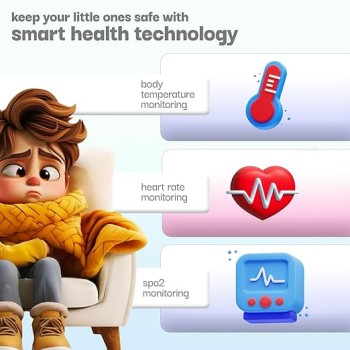 Vibez Smart Watch for Kids – SIM Card, 4G Voice Calling, GPS Location Tracker, Voice Chat, Video Call, Geo-Fencing, SOS Emergency, Health Monitoring Baby Smartwatch & Parental Control (Miracle, Blue) Vibez Smart Watch for Kids – SIM Card, 4G Voice Calling, GPS Location Tracker, Voice Chat, Video Call, Geo-Fencing, SOS Emergency, Health Monitoring Baby Smartwatch & Parental Control (Miracle, Blue)