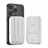 Lifelong Electronics 10000mAh MagSafe Wireless Fast Charging Power Bank | Slim & Compact | For iPhone & All Wireless Enabled Phone | Type C & Lightning Input | 3 In-built Cables| 15W Wireless | QC 3.0 Lifelong Electronics 10000mAh MagSafe Wireless Fast Charging Power Bank | Slim & Compact | For iPhone & All Wireless Enabled Phone | Type C & Lightning Input | 3 In-built Cables| 15W Wireless | QC 3.0