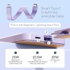 FLiX (Beetel) MagConnect Pro 10k 15W Magnetic Wireless Output,22.5W QC/PD/PPS Pocket Power Bank,Inbuilt Type C & Lightning Reversable cable Input/Output,LED Display,Perfect for iPhone 12,13,14(Purple) FLiX (Beetel) MagConnect Pro 10k 15W Magnetic Wireless Output,22.5W QC/PD/PPS Pocket Power Bank,Inbuilt Type C & Lightning Reversable cable Input/Output,LED Display,Perfect for iPhone 12,13,14(Purple)