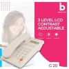 Beetel Newly Launched G20,TEC Certified,Caller ID Landline with LCD Display,Ringer LED,Adjustable Handset/Ringer Volume,Music on Hold,Wall Mountable,3 Level LCD Contrast,Alarm(G20-Warm Grey) Beetel Newly Launched G20,TEC Certified,Caller ID Landline with LCD Display,Ringer LED,Adjustable Handset/Ringer Volume,Music on Hold,Wall Mountable,3 Level LCD Contrast,Alarm(G20-Warm Grey)