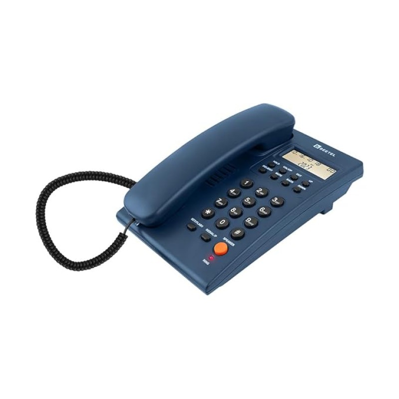 Beetel Newly Launched G30 Landline, TEC Certified, Caller ID LCD Display, Ringer LED, DTMF/FSK Compatible, 2-Way Adjustable Speaker Phone, Desk/Wall Mountable, 3 Level LCD Contrast(G30-Blue) Beetel Newly Launched G30 Landline, TEC Certified, Caller ID LCD Display, Ringer LED, DTMF/FSK Compatible, 2-Way Adjustable Speaker Phone, Desk/Wall Mountable, 3 Level LCD Contrast(G30-Blue)