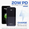 pTron Dynamo Power 20000mAh 22.5W Super Fast Charging, USB Type-C Input Power Bank with Quick Charge & 20W Power Delivery, Built-in Charging Cables, 4 Outputs, Type-C Input/Output Port (Black) pTron Dynamo Power 20000mAh 22.5W Super Fast Charging, USB Type-C Input Power Bank with Quick Charge & 20W Power Delivery, Built-in Charging Cables, 4 Outputs, Type-C Input/Output Port (Black)