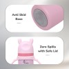 R for Rabbit Steebo Tiny Tales Premium Stainless Steel Straw Sipper for Baby, Leak & Spill Proof BPA Free Soft Silicone Straw Drinking Sipper Bottle for Baby Boy & Girl of 6+ Months (270ml, Pink)