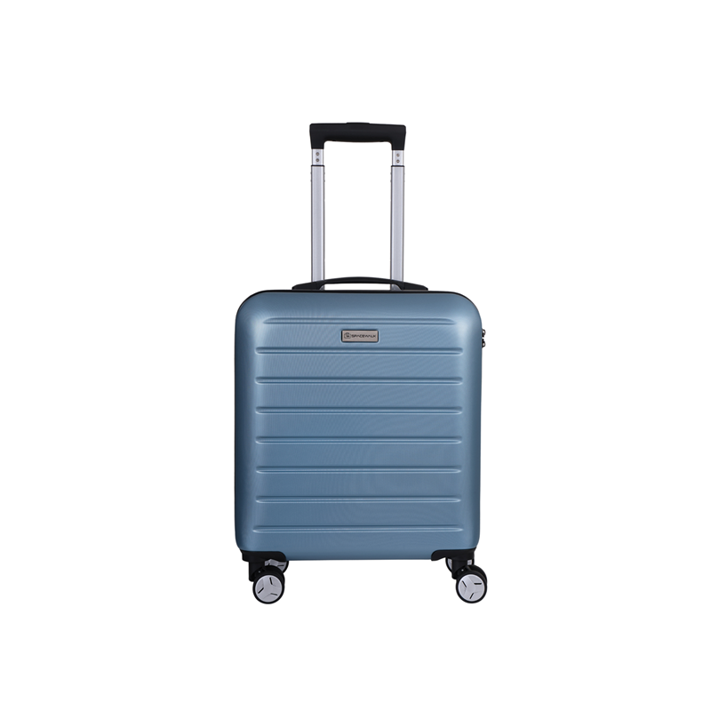 SPACEWALK Cadillac Hard Case ABS luggage, Airline-Approved CABIN SUITCASE, 42ltr, 8 Spinner Wheels, Anti-Theft Zip, Durable & Lightweight, 3-Years Warranty (Sky Blue) SPACEWALK Cadillac Hard Case ABS luggage, Airline-Approved CABIN SUITCASE, 42ltr, 8 Spinner Wheels, Anti-Theft Zip, Durable & Lightweight, 3-Years Warranty (Sky Blue)